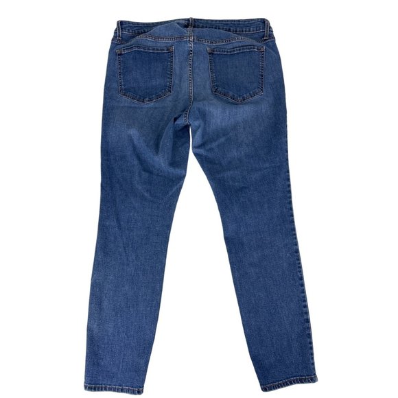 Old Navy Women's Rockstar Skinny Jeans 18 Blue Denim Cotton - Picture 3 of 5